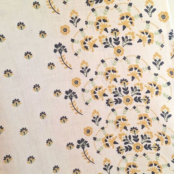 Joie 100% Linen Floral Wide Leg Pant Large Lagenlook Boho Hippie Coastal Pull On - Picture 5 of 16